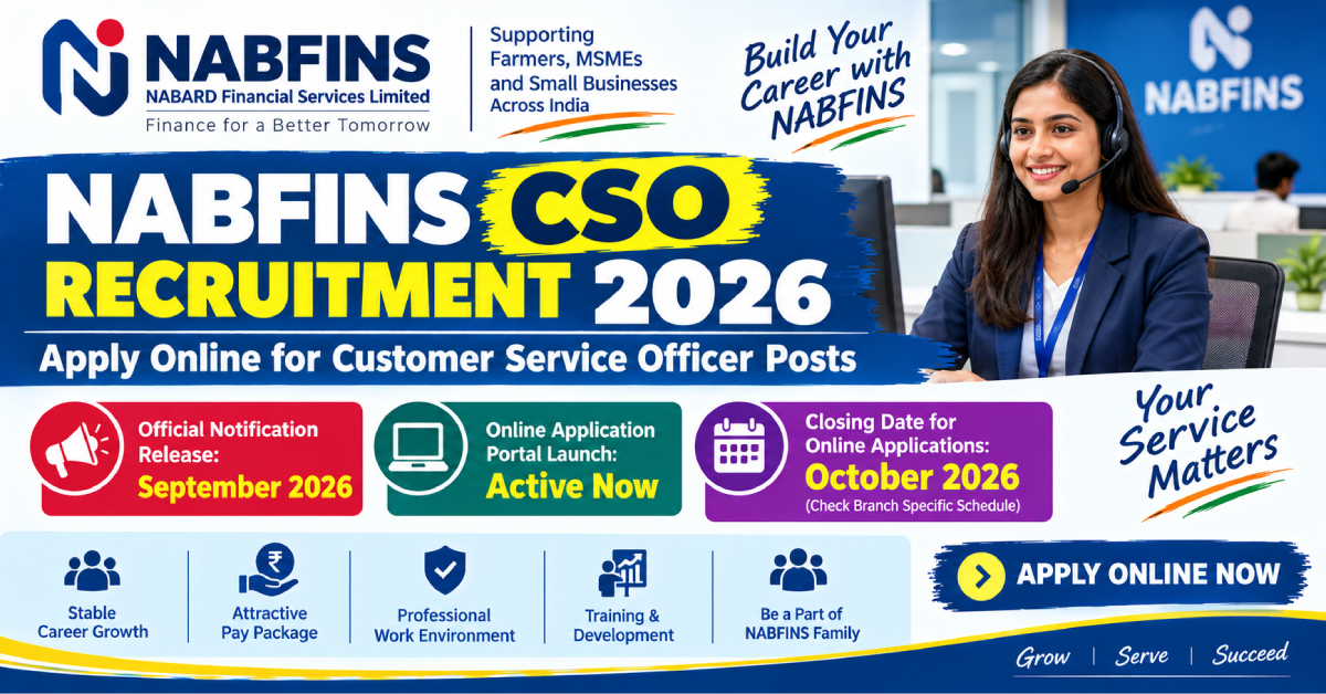 nabfins customer service officer recruitment 2026